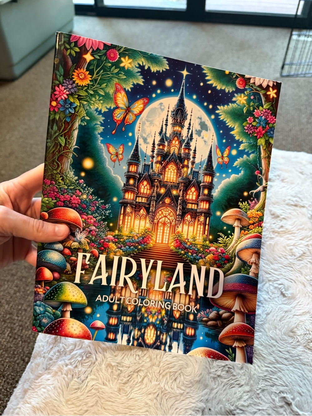 Fairyland Adult Coloring Book - Vibrant Multicolor Cover